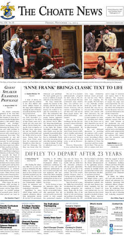 November 13, 2015 - The Choate News