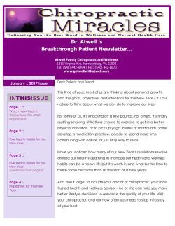 January - Atwell Family Chiropractic