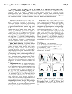 A PHASE-DEPENDENT SPECTRAL EARTH DATABASE WITH