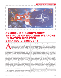 SYMBOL OR SUBSTANCE? THE ROLE OF NUCLEAR WEAPONS