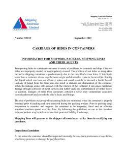DANGEROUS GOODS PROCEDURES