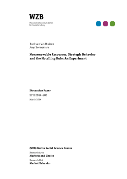 Nonrenewable Resources, Strategic Behavior and
