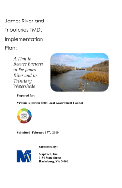 James River and Tributaries TMDL Implementation Plan: