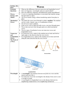 9.1 Waves
