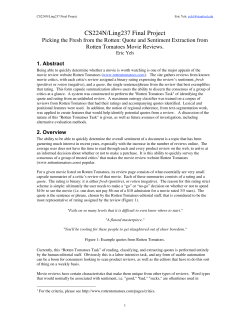 CS224N/Ling237 Final Project