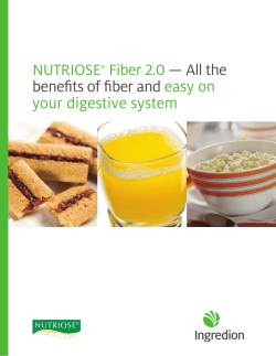 NuTRIOsE&reg; Fiber 2.0 &mdash; All the benefits of fiber and easy on your