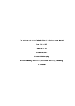 The political role of the Catholic church in Poland under martial law