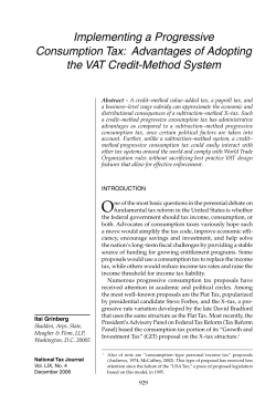 Implementing a Progressive Consumption Tax