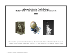 History/Social Sciences K-12 Curriculum Frameworks