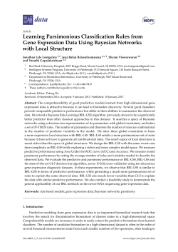 Learning Parsimonious Classification Rules from Gene Expression