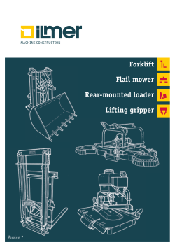 Forklift Flail mower rear-mounted loader lifting gripper