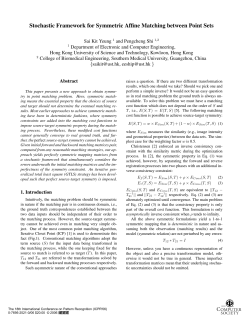 Stochastic Framework for Symmetric Affine Matching between Point
