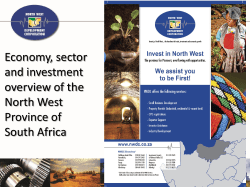 Economy, sector and investment overview of the North