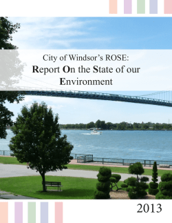 Report On the State of our Environment