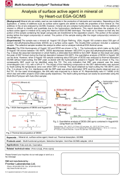 Analysis of surface active agent in mineral oil by Heart