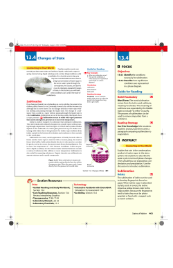 13.4 Changes of State