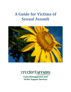 A Guide for Victims of Sexual Assault