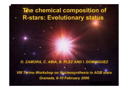 The chemical composition of R