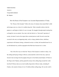 How the House of the Scorpion is an Accurate Representation of