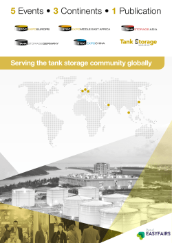 5 Events • 3 Continents • 1 Publication