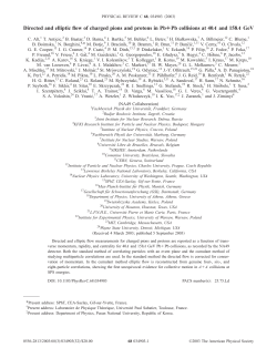 Directed and elliptic flow of charged pions and protons in Pb
