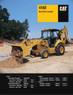 Specalog for 416E Backhoe Loader, AEHQ5684-02