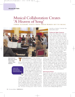 Musical Collaboration Creates `A Heaven of Song`