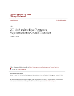 OT 1983 and the Era of Aggressive Majoritarianism