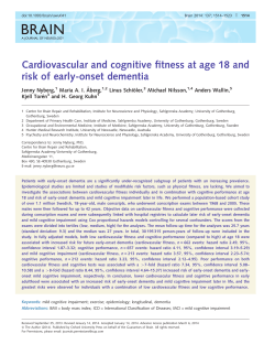 Cardiovascular and cognitive fitness at age 18