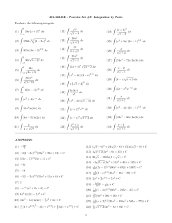 Practice Set #7 - John Abbott Home Page