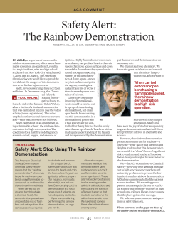 Safety Alert: The Rainbow Demonstration