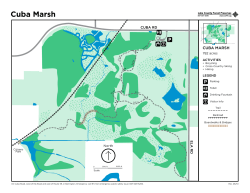 Trail Map: Cuba Marsh Forest Preserve