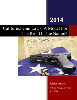 California Gun Laws: A Model For The Rest Of The