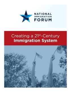 Creating a 21st-Century Immigration System