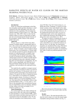 Radiative Effects of Water Ice Clouds on the Martian Seasonal Water
