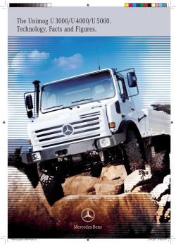 The Unimog U 3000/U 4000/U 5000. Technology - Mercedes-Benz
