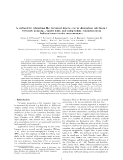 A method for estimating the turbulent kinetic energy dissipation rate