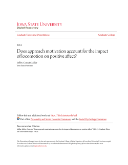 Does approach motivation account for the impact of locomotion on