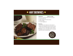 Thin Mint Brownies - Little Brownie Bakers