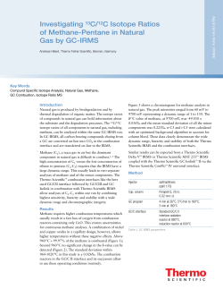 Investigating 13C/12C Isotope Ratios of Methane