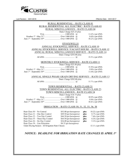 Rates - Custer Public Power District