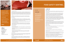 food safety sentinel - Alberta Agriculture and Forestry