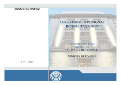 Tax reform in personal income taxation [Read