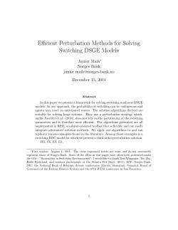 Efficient Perturbation Methods for Solving Switching DSGE Models