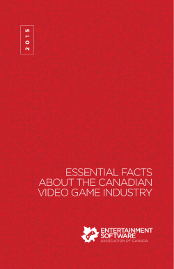essential facts about the canadian video game industry