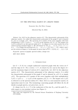 SHAPE TREES 1. Introduction Let G