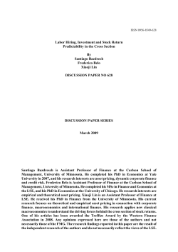 Labor Hiring, Investment and Stock Return Predictability in the