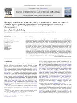 Hydrogen peroxide and other components in the