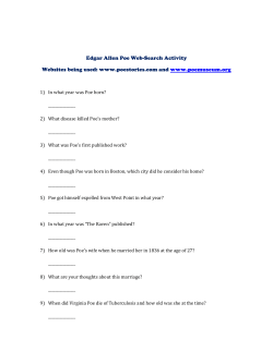 Edgar Allen Poe Web-Search Activity Websites being used: www