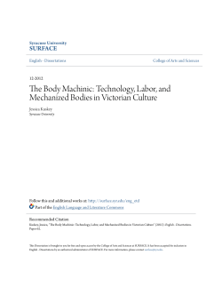 The Body Machinic: Technology, Labor, and Mechanized